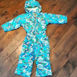 One piece snow suit